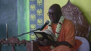 H.H. Bhakti Narasimha Swami gave an English S.B. 9.4 .70 class in Mayapur.