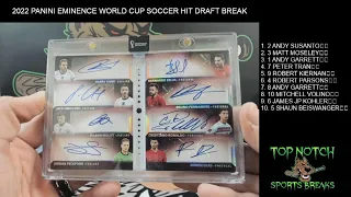 2022 PANINI EMINENCE WORLD CUP SOCCER HIT DRAFT BREAK