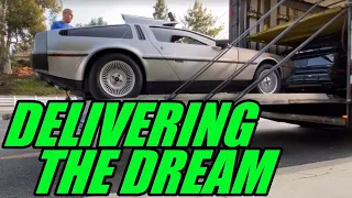 New owner gets DeLorean delivered from DMC Florida... Delivering the Dream!