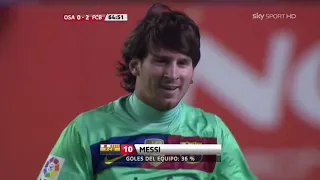 Lionel Messi Vs Osasuna Away 10-11