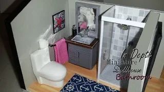 DIY Miniature In Depth Dollhouse Bathroom