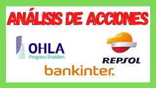 Análisis Técnico de acciones: Bankinter OHLA y Repsol