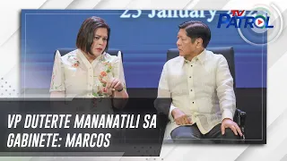 VP Duterte mananatili sa Gabinete: Marcos