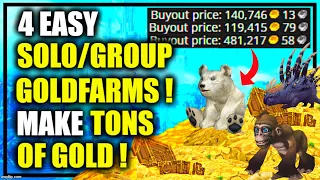 9.2.7: Make TONS of GOLD w/ These 4 SOLO/GROUP GOLDFARMS! WoW Shadowlands GoldMaking