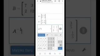Cara menggunakan kalkulator matriks online - matematika SMA