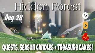 [Aug 28] Daily Candles, Treasure Cakes, and Quests in the Hidden Forest - Sky CotL | nastymold