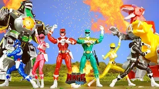 Epic Mighty Morphin Power Rangers Animation! & Dino Zord Toy Review!