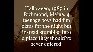 Halloween Night 1989. Scary/Horror stories.