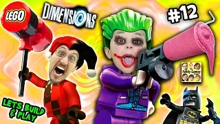 Lets Build & Play LEGO Dimensions #12: GLITCHY JOKER CHASE & Harley Quinn Steals a Slurpie Slushie!