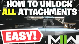 Modern Warfare 2 - How To Unlock ALL Attachments On Your Weapons! How To Get LOCKED Attachments!