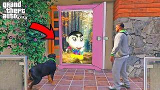 GTA 5 : Franklin & Shinchan Found Anywhere Door Outside Franklin's House In GTA 5 ! (GTA 5 Mods)