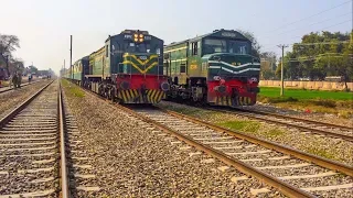 Greenline Proves It's The Boss | Overtakes 9UP At Renala Khurd | Pakistan Railways