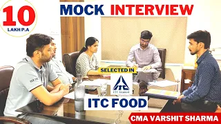Mock Interview || CMA Varshit Sir || DCC Brand ambassador || itc