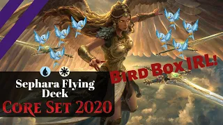 INVULNERABLE flyers are so STRONG! | Sephara Flying Deck - Core set 2020 standard MTG arena