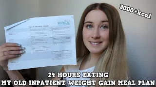Eating My Old HIGHEST Inpatient Meal Plan For 24 HOURS- Anorexia Recovery