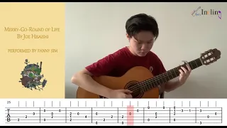 Merry Go Round of Life - Joe Hisaishi (from Howl's Moving Castle) - Fingerstyle Guitar Playthrough