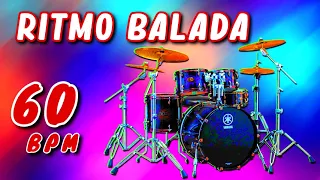 Ritmo de balada 60 bpm base de batería