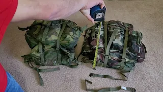 USGI ALICE Pack vs. Turkish Army ALICE Pack Clone.  Great Value.  Comparisons.  From Coleman's.