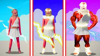 EVOLUTION OF ULTIMATE ZEUS | TABS - Totally Accurate Battle Simulator