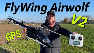 FlyWing Airwolf V2 Helicopter | RTF 450 size with GPS | FW450 L V2.5 | Full Review