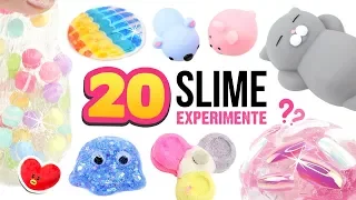 20 NEUE SCHLEIM Experimente!!! 😱Verrückter DIY SLIME! SLIME 😍ASMR Deutsch
