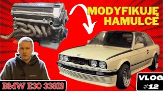 Modyfikacje układu hamulcowego BMW E30 338is | Obniżam maglownicę! Kevlarowa maska Hartge? VLOG #12