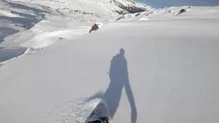 Andermatt, Felsental - Freeride Snowboarding (4K) RAW