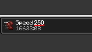 como tener una velocidad impresionante en minecraft