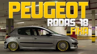 Peugeot 206 com rodas 18 e suspensão fixa - Tudo Rebaixado Tv