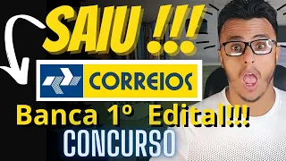 Saiu !!!  Concurso Correios 2024  sai Banca para 1º  Edital !!! Veja qual foi a Banca!!!