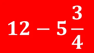 How to subtract mixed fraction from a whole number | Subtracting mixed number from a whole number