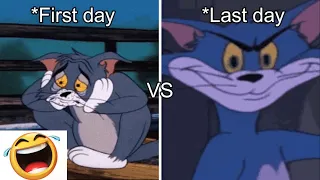First day VS last day of school....🤣| Tom and Jerry Meme | *Popular Editz*