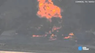 Chemical factory explosions in Texas