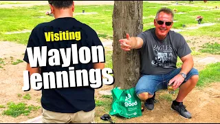 FAMOUS GRAVE - Visiting Country Music Legend Waylon Jennings At City Of Mesa Cemetery In Arizona