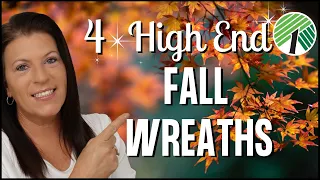 4 Amazing Dollar Tree Fall Wreaths/ Fall 2023 Series Episode 2