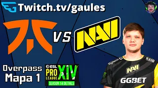 NaVi vs Fnatic - COM DUAS PRORROGAÇÕES (Overpass - Mapa 1 MD3)  ESL Pro League - Transmissão Gaules