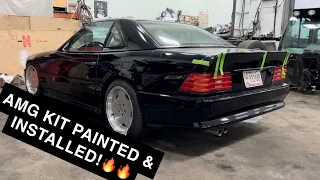 Mercedes SL500 R129 AMG Body Kit ReInstall After Paint!