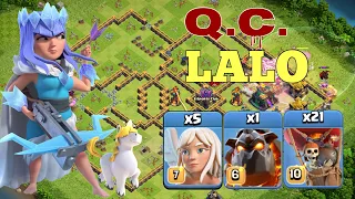 QC LALO Legend League Attacks! Th14 Queen Charge Lava Loon Strategy 2022 May! Clash of Clans