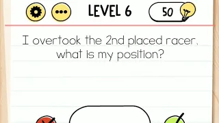 I overtook the 2nd placed racer, what is my position | Brain Test *level 6* #shorts