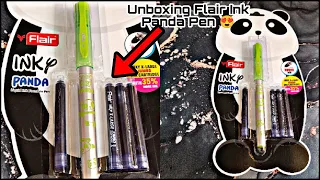 UNBOXING FLAIR INK PANDA FOUNTAIN PEN😍 | Craft with Nitish |