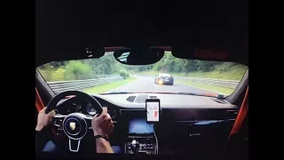 Manthey Racing 991 GT3 RS VS POLICE NISSAN GTR on Nurburgring big flame!