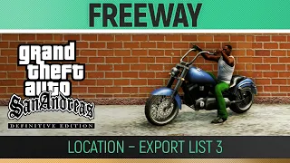GTA San Andreas: Definitive Edition - Freeway Location - Export List #3 🏆