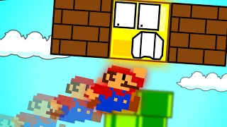 Mario tries to destroy a block... (Animation)