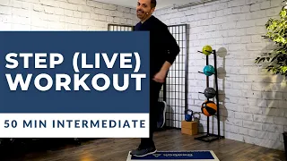 Intermediate / Advanced Step Aerobic Workout - Steve SanSoucie SS Fit Studio 135 bpm