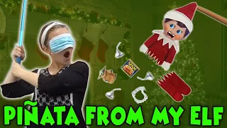 Elf On The Shelf Piñata Challenge! What's Inside The Elf On The Shelf?