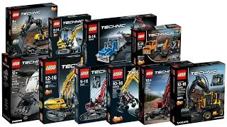 All LEGO Technic Excavator sets 2006 - 2022 Compilation/Collection Speed Build