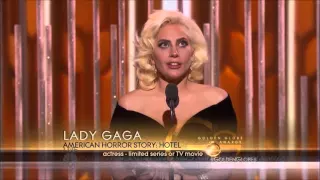 Lady Gaga Wins The Golden Globe 2016