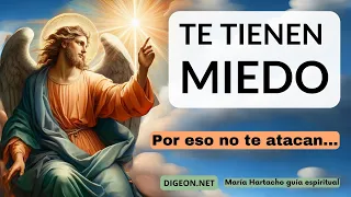 🧿POR ESO NO TE ATACAN - Te tienen miedo💌MENSAJE de los ÁNGELES PARA TI -DIGEON- Metatrón - Ens VERTI