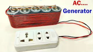 New Free Electricity Idea Ac220v Generator Using 2.5uf 350V Capacitor & Pvc Wire At Home