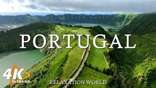 FLYING OVER PORTUGAL 4K UHD - Relaxing Music Along With Beautiful Nature Videos - Amazing Nature